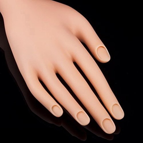 Yirui Adjustable Nail Art Fake Hand for Training and Display