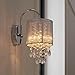 Possini Euro Design Silver Line Modern Wall Sconce Lighting Chrome Silver 12