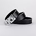 Men's Fashion Dress Belt Comfort Leather Adjustable Buckle, by Trim to Fit (Waist Size 26