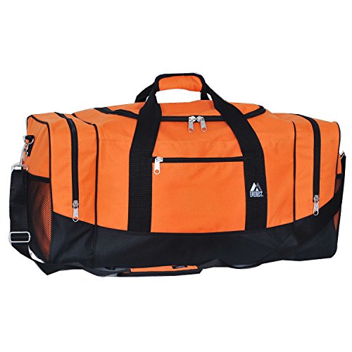 Everest sporty travel duffel bag, orange