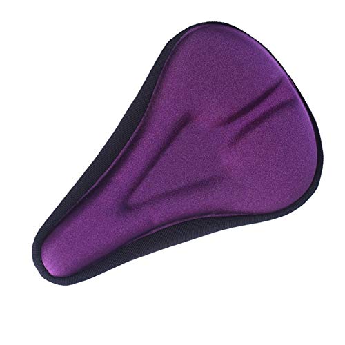 Bike Seat Cover 3D Thicker Silicone Cushion Bicycle Seat Cover Cushion Purple - Thumbnail 6