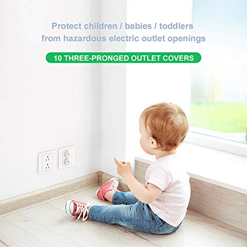 Baby Proofing Set (36 Pcs) - 10 Safety Locks (2 Types), 16 Corner Guards (10 Clear, 6 Colored), 10 Outlet Plug Covers - Best Value Guaranteed