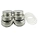 Zoie + Chloe Stainless Steel Mason Jar Lids with Silicone Seals (6 Pack + 6 Bonus Replacement Seals) - Regular Size