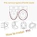 BigOtters Toilet Seat Cover Pads, Washable Toilet Seat Cushion Mat Winter Washable Toilet Seat Warmer (Gray)