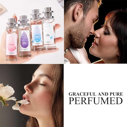 LBOYLOVE® Long Lasting Baby Powder Fragrances, Fresh and Light Scent Baby Tower Perfume, Long-lasting Moisture & Fragrance - Gift for Women Gentle Baby Powder & Floral Notes 35ml