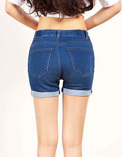 ladies short denim shorts