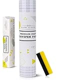 Transfer Tape for Vinyl - Premium Clear Vinyl Transfer Paper Roll - 12" X 15 FT Clear w/Alignment Grid - Quality Adhesive Transfer Tape The Perfect Solution for Your Vinyl Projects