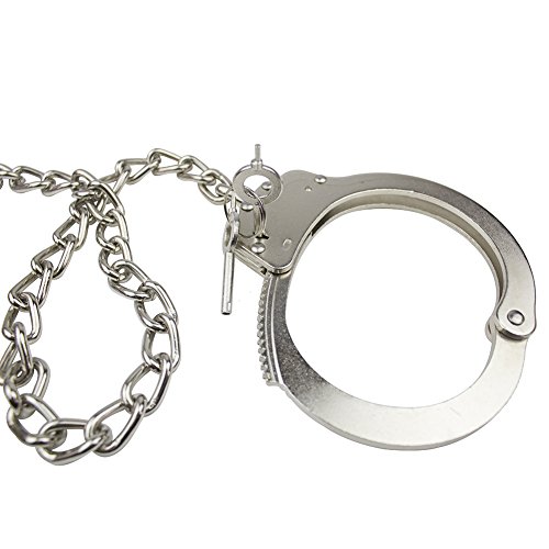 Yoghourds Double Lock Leg Cuffs Ankle Handcuffs，Adjustable Heavy Duty Tactical Steel Metal Law Enforcement Leg Cuffs in Professional Grade - Thumbnail 3