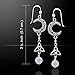 Sterling Silver Celtic Knot Crescent Moon, Trinity Knot, and Rainbow Moonstone Beaded Earrings