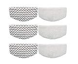 Gulongome 6 Pack Bissell Steam Mop Pad for Bissell Powerfresh Steam Mop 1940 1440 1544 1806 2075 Series, Replacement Part Model #5938#203-2633