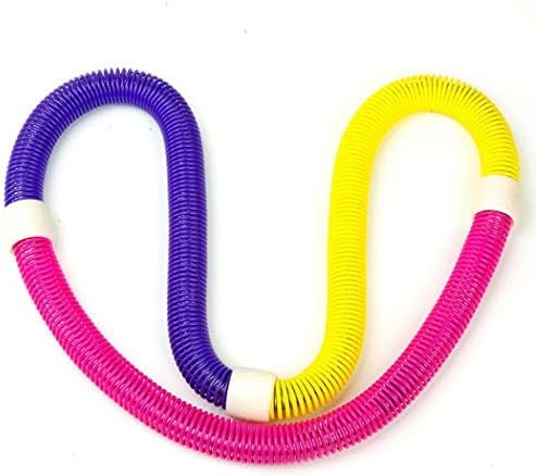 HONGLIAN Hula Hoop Tri-Color Slimming Hula Hoop Adult Thin Waist Abdomen Soft Hula Hoop Fitness Equipment Easy to Apply, Keep fit ( Color : A , Size : 50 cm in Diameter )
