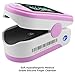 Facelake FL-350 Pulse Oximeter with Carrying Case & Batteries & Lanyard, Pink