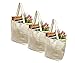 Earthwise Reusable Grocery Bags X-Large 100% Cotton Canvas Shopping Craft Beach Cloth Tote with Handles Biodegradable, Foldable and Eco Friendly Washable 20