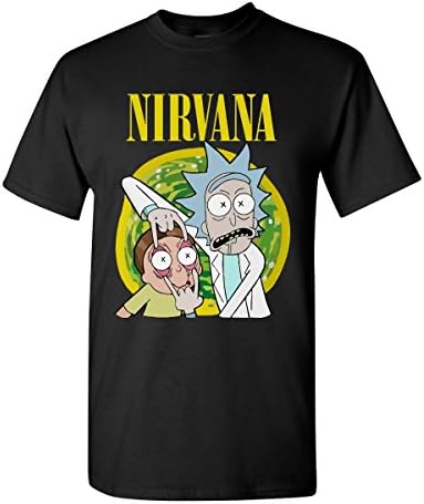 Famous Tee Ricky and Morty Nirvana T Shirt