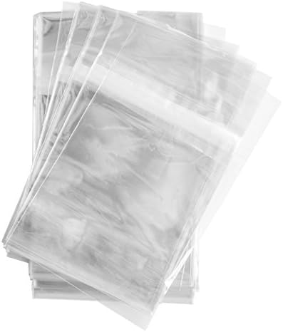 200 Pcs 5 7/16 X 7 1/4 Clear (A7+) (P) Card Resealable Cello / Cellophane Bags - Tape Strip on Body (200 Pcs 5 7/16 X 7 1/4)