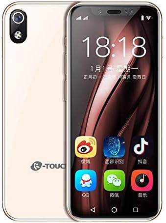 Cell phones K-TOUCH I9, 3GB+64GB, Face ID Identification, 3.5 inch MTK6739 Quad Core 2.4Ghz, Network: 4G, Dual SIM, Not Support Google Play (Black) Unlocked Cell Phones ( Color : Rose Gold )