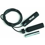 Valeo Adjustable Weighted Solid Rubber Jump Rope, Adjustable 10-Foot Length With Cushion Foam Handles For Comfortable Grip