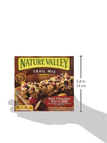 Nature Valley Chewy Trail Mix Dark Chocolate Cherry Granola Bars 7 4 Oz Pack Of 4 Amazon Com Grocery Gourmet Food