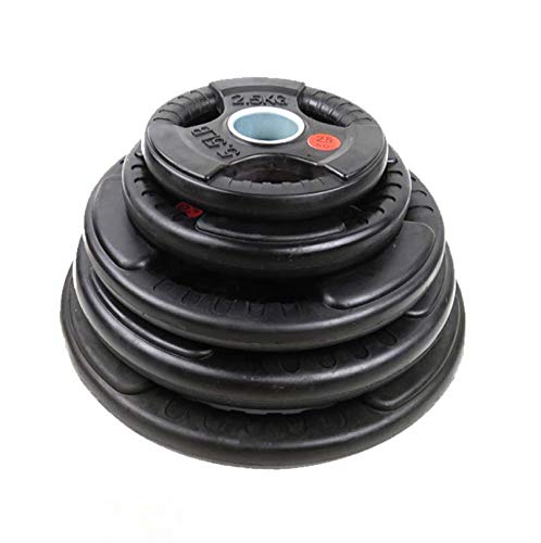Auysun Weight Plates Olympic 2”Cast Iron Rubber Coated Tri Grip 7.5KG 10KG 15KG 20KG Fitness Home Gym