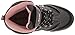 Hi-Tec Kids Unisex Hillside Waterproof Jr hiking Boot (Toddler/Little Kid/Big Kid), Charcoal/Blush, 13 M Little Kid