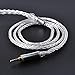 8 Core Upgraded Replacement Cable,Better Headset Braided Silver Plated Wire Upgrade Earphone Cable for SHUREUE900 SE215 SE315 SE846 SE535 TIN Audio T2 f9 LZ etc.(Silver- MMCX 2.5mm)