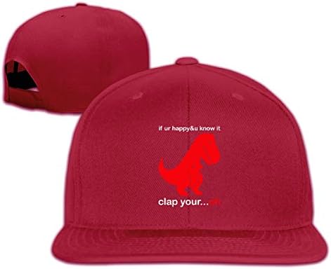 Funny Clap Your Oh Sad T Rex Adjustable Cotton Hat Unisex Hip Hop Baseball Caps Black