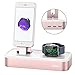 Charging Stand for Apple Watch Series 4, Oittm [5 in 1 New Version] 5-port USB Rechargeable Stand for iWatch Series 4/3/2/1, iPhone Xs, Xs Max, Xr, X, 8, 8 Plus, 7,6,iPad Mini,Apple Pencil (Rose Gold)