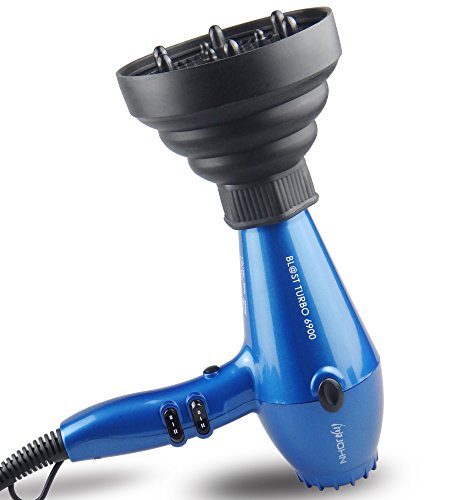 Click Here to See More Images JOHN 2200Watt Fast Drying Ceramic Ionic BLAST 6900 Professional Hair Dryer with Diffuser Glossy Blue