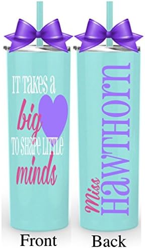 Personalized Teacher Appreciation Gift - Stainless Steel Tumbler (20 Ounces)