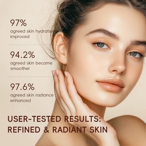 LAIKOU Rice Face Care, Pack of 5 Skin Care Women's Face Set, Travel Size Skincare with Facial Cleanser, Rice Toner, Eye Cream, Serum Moisturising Cream, for Daily Moisture & Care