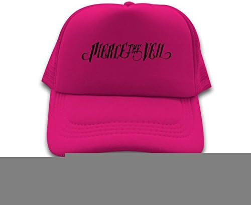 Opeeda Rose Red Adjustable Trucker Hat Snapback Caps For Men/Women Printed Pierce The Veil Wordmark
