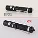 UltraTac K18 Mini Keychain Flashlight, 130 Lumen Waterproof Cree LED Keyring Light with Side Button Switch Including 10180 Rechargeable Battery and Micro USB Cable (K18 Black with Charger)