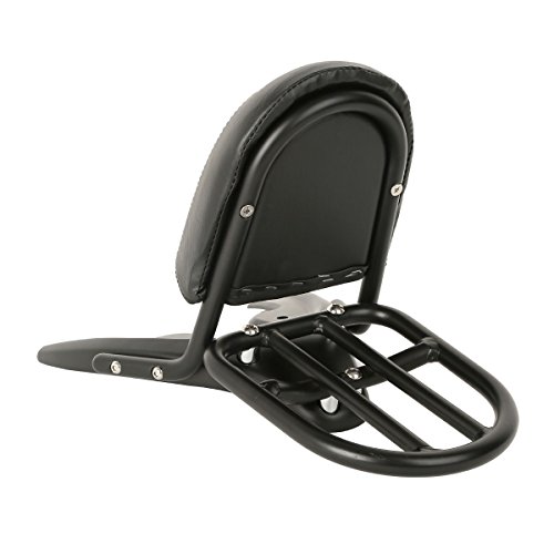 XFMT Black Backrest Luggage Rack Baseplate Compatible with Harley