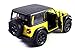 Jeep Wrangler Rubicon 4x4 Hard Top Off Road Exploration Diecast Model Toy Car Yellow