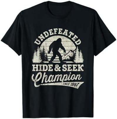 Amazon.com: Undefeated Hide And Seek World Champion Bigfoot T
