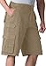 Ranger Side-Elastic Cargo Shorts, Dark Khaki Big-48