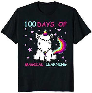 Adorable 100th Day of School Unicorn T-Shirt