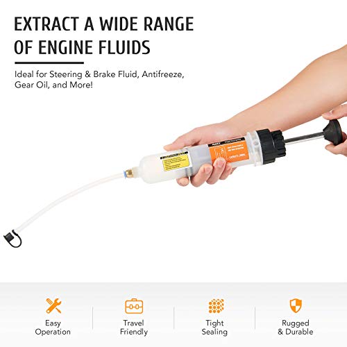 Orion Motor Tech 200mL Manual Fluid Extractor and Filler, Syringe Style