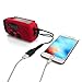 KIPOZI Solar Hand Crank AM FM WB NOAA Multifunctional Compact Dynamo Emergency Weather Radio LED Flashlight Smart Phone Charger with Cables