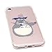 iPhone 7 Case, MC Fashion Ultra Slim Textured Print Transparent TPU Rubber Flexible Slim Skin Case Cover for Apple iPhone 7 (2016) and iPhone 8 (2017) (Totoro)