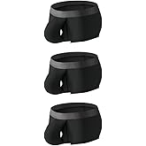 Cerahome Men's Boxers Briefs Fly Pouch Front Open Breathable Bulge Underwear Separated Pouch Trunks
