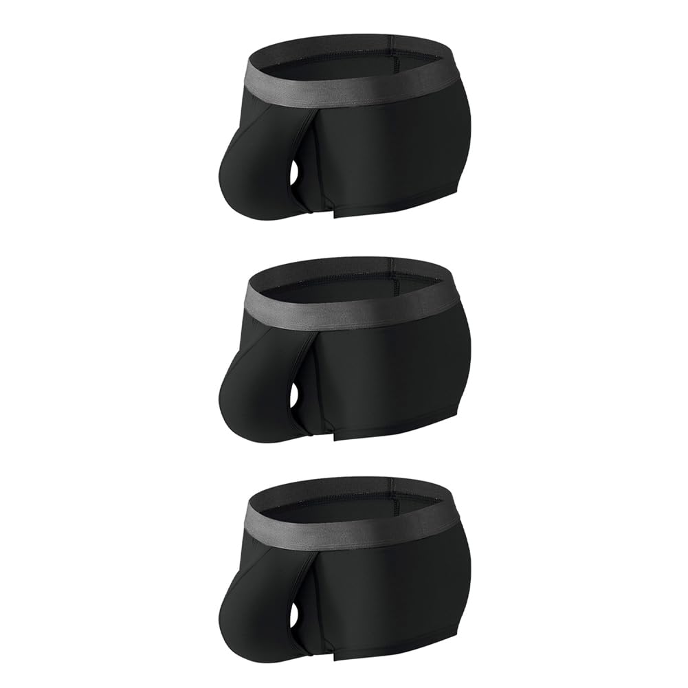 Cerahome Men's Boxers Briefs Fly Pouch Front Open