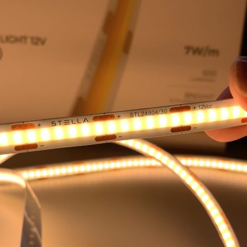 Fita Led Cob All Light 12v Evo 7w/m 5m Irc 90 500lm/m Stella