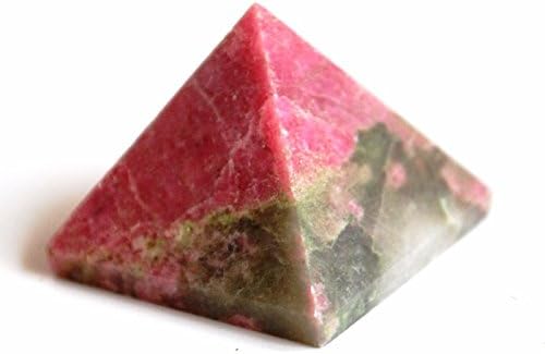 Reiki Healing Energy Charged Rhodonite Crystal Pyramid (Approx 2 cm) Beautifully Gift Wrapped with Crystal Description