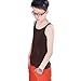 Womens Les Lesbian Tomboy Short Chest Binder Vest Tank Tops (M, Black)