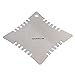 ammoon 4pcs Stainless Steel Guitar Notched Radius Gauge Fingerboard Fretboard Measuring Tool Set