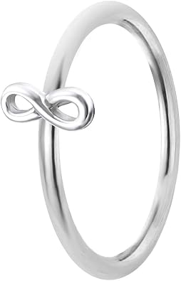 Infinity Piercing Ring Dunn 925 Sterling Silber Hoop Ohrpiercing Nasenpiercing Fur Damen Und Girls Mit Unendlichkeit Symbol Amazon De Schmuck