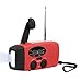 GJT Emergency Solar Hand Crank Self Powered AM/FM NOAA Solar Weather Radio with LED Flashlight,1000mAh Power Bank for iPhone/Smart Phone