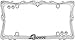 CRUISER ACCESSORIES 22630 Queen License Plate Frame, Chrome/Clear w/Fastener caps