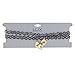 LUX ACCESSORIES Gold Tone Player 1 2 Gamer BFF Broken Heart Choker Set (2pc)
